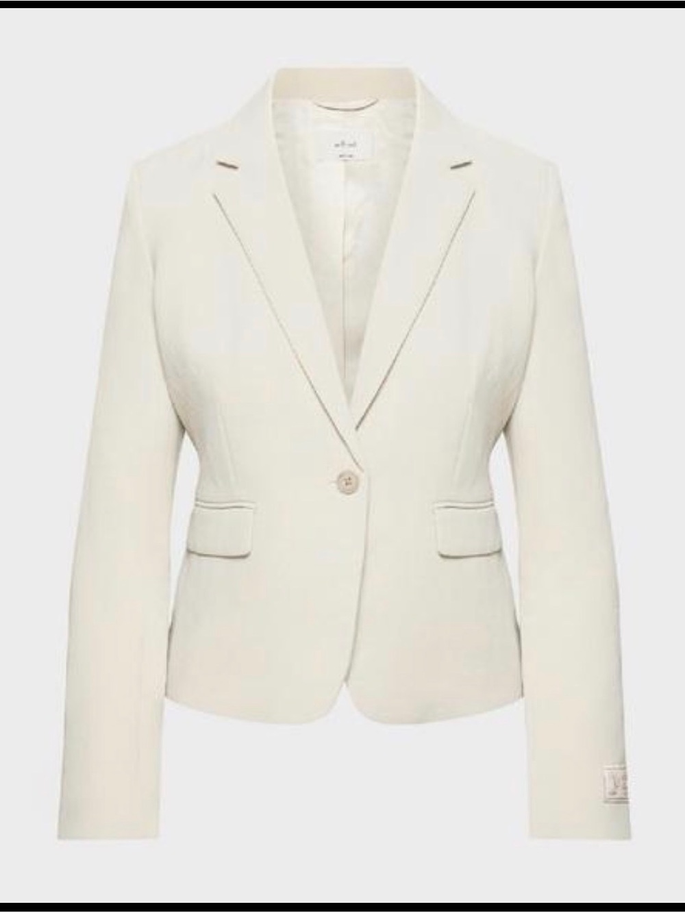 Wilfred by Aritzia Ivory Tailored Blazer Size 2 - Picture 2 of 3